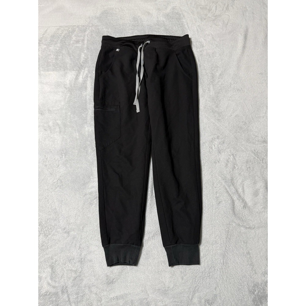 FIGS Zamora Jogger Scrub Pants Women's Small Petite Black S/P